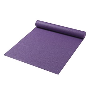Friedola 74013 – Esterilla para yoga, gimnasia, colchoneta de yoga, pilates, fitness, púrpura 61x180x0,4 cm