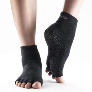 Yoga Mad – Calcetines deportivos antideslizantes negro negro Talla:small